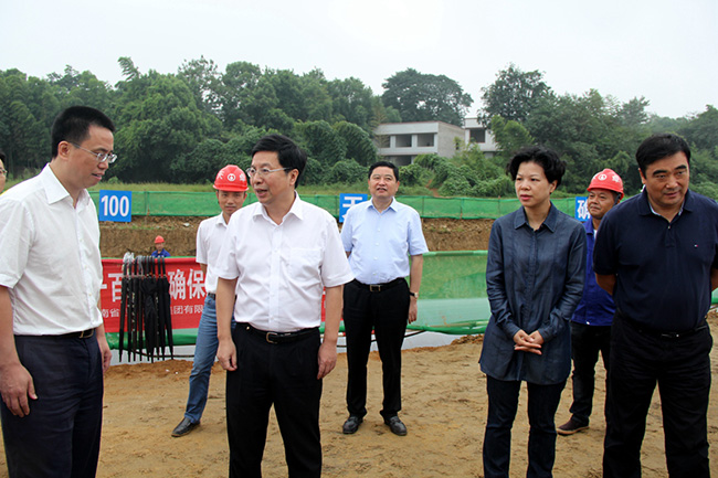 市領導張迎春、夏建平、劉明理等參加調研，望城區領導孔玉成、鄒特等陪同調研